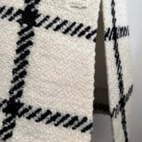 big check tweed gilet