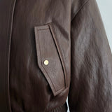 【4月上旬】Soft Edge Leather Blouson