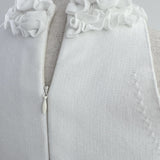 Halter Frill Peplum Knit Tops