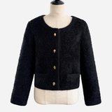 Gold Button Knit Jacket