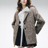 Herringbone Over Size Jacket Coat