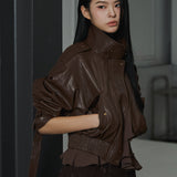 Soft Edge Leather Blouson