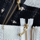 candy check tweed long skirt