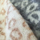 cardigan léopard à boutons bijou