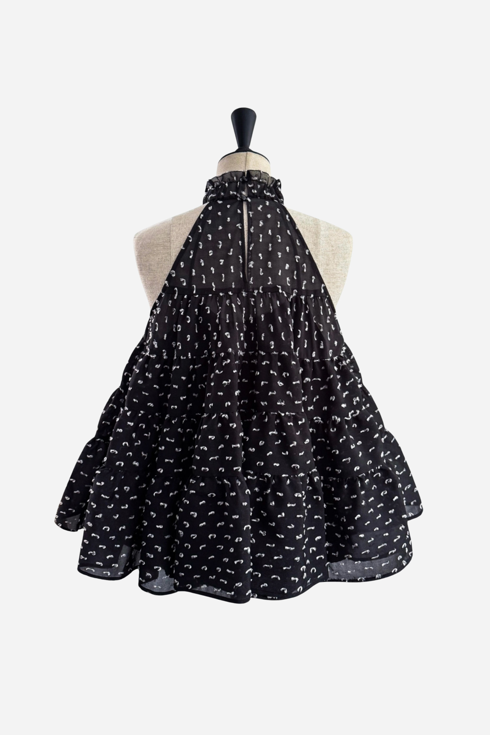 airy dot flare tops – shéller / シェリエ airy dot flare tops – shéller / シェリエ