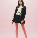 Gold Button Knit Jacket