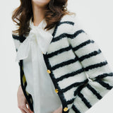 Gold Button Knit Jacket