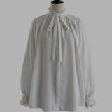 Soft Bow Frill Blouse