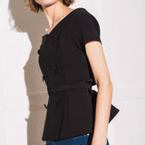 Off Shoulder Jacket Tops