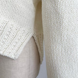 【即納】Textured V Neck Knit