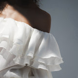 2way ruffle flill blouse