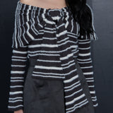 Bow Wrap Off Shoulder Knit