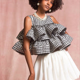 Bloom Gingham Tops
