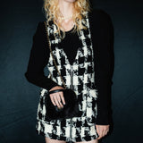 gingham tweed jumper skirt