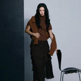 Half Sleeve Cable Turtle Knit