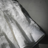 flower lace long skirt