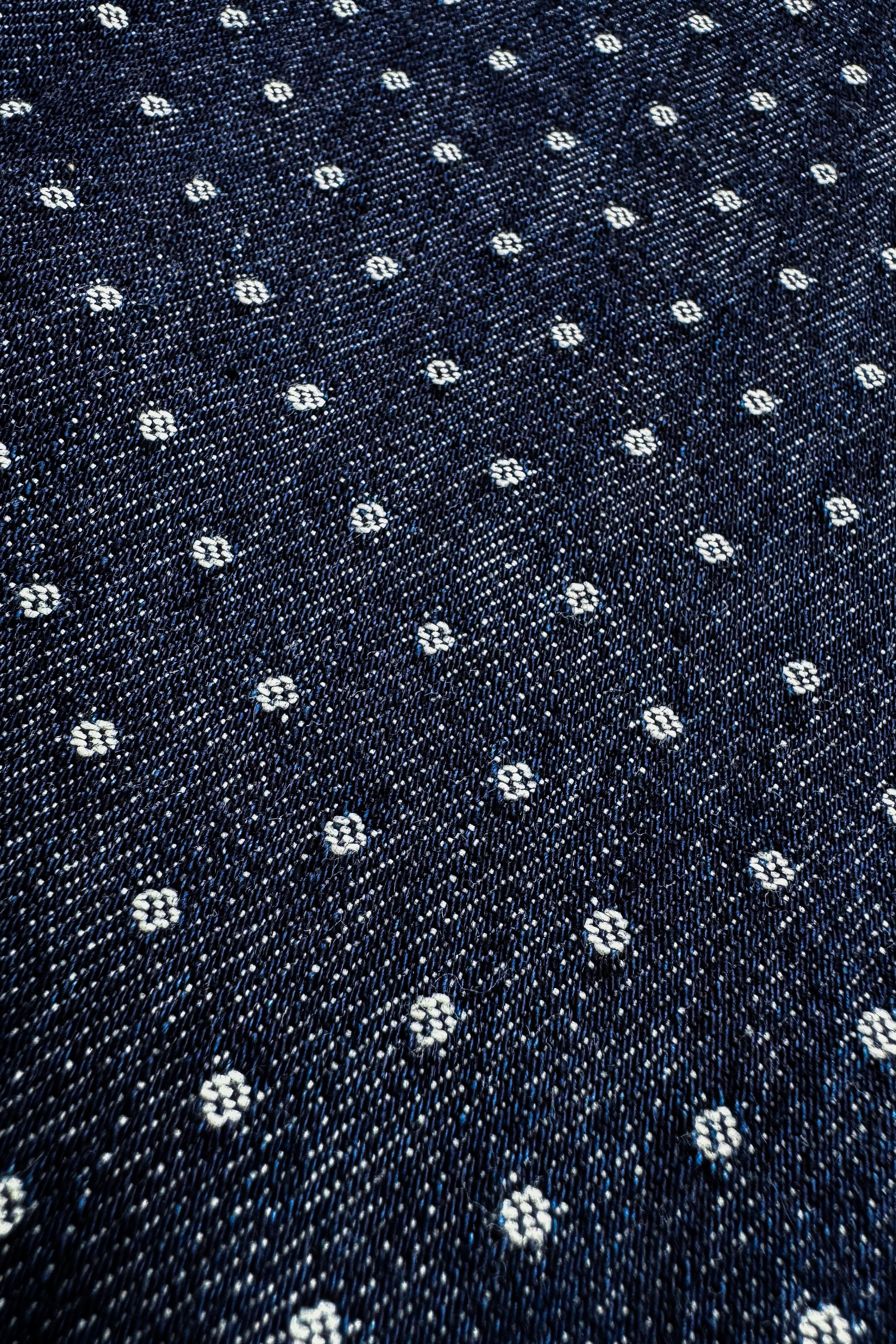 Dot jacquard denim pants – shéller / シェリエ