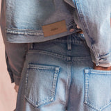 Flower Bijou Straight Denim