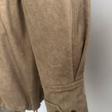 Suede-Like Drawstring Jacket