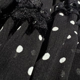 【6月下旬】2way lace stripe long dress