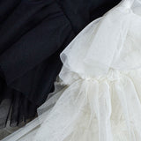 back long ruffle skirt