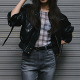 Soft Edge Leather Blouson