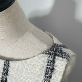 【即納】Window Check Tweed Mini Dress