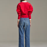 Scalloped Bi-Color Cardigan