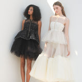 flower lace glitter peplum tops