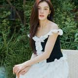 2way Airy Frill Knit Camisole