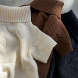 Half Sleeve Cable Turtle Knit