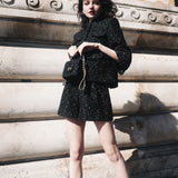 【4月上旬】Dot tweed A-line jacket