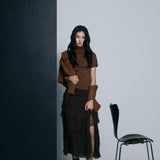 Half Sleeve Cable Turtle Knit