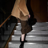 FOX FUR pocket tailored middle coat