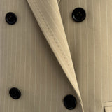 Peak Lapel Stitch Stripe Jacket