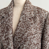 Herringbone Over Size Jacket Coat