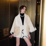 FOX FUR pocket tailored middle coat