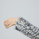 bijou button bubble cropped knit