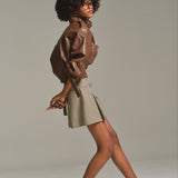 Soft Edge Leather Blouson