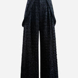 2way tweed tuck pants