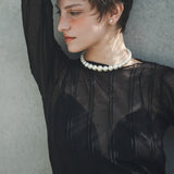 stretch sheer tops