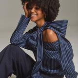 Big Bow One Shoulder Shirt
