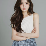 asymmetry knit tops