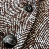 Herringbone Over Size Jacket Coat