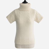 Half Sleeve Cable Turtle Knit