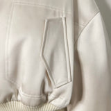 Lady Zip Satin Blouson