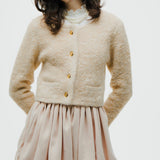 Gold Button Knit Jacket