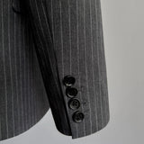 Peak Lapel Stitch Stripe Jacket