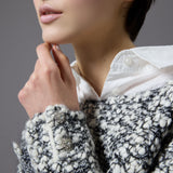 bijou button bubble cropped knit