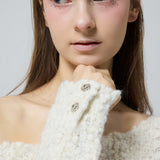 bijou button bubble cropped knit